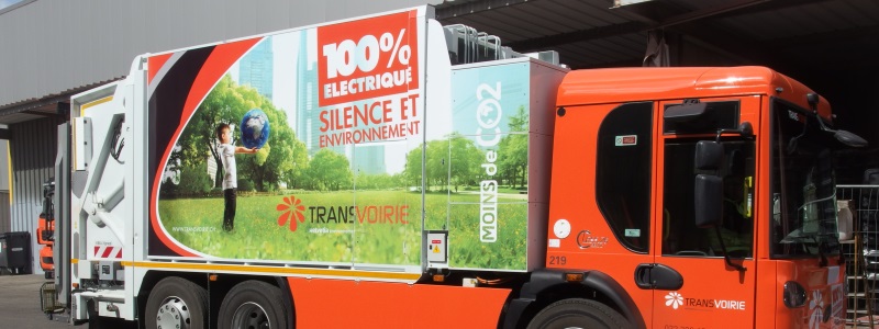 Fully electric lorry for waste collections on the CERN site