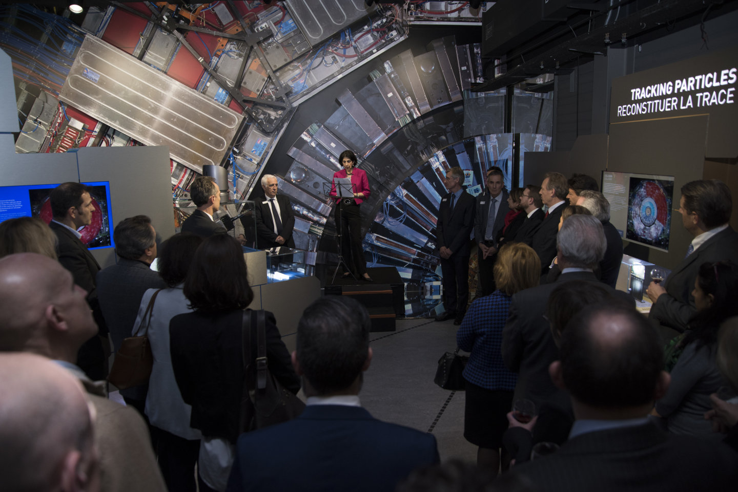 Fabiola GIanotti, CERN Director General, delivering a new year 2016 speech