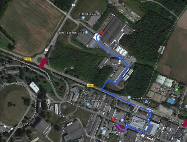 21 January: Closure of Route de Meyrin from 9.00 am to 12.00 pm