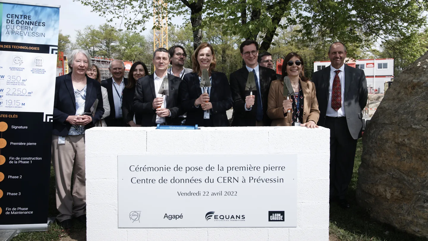 Building work for CERN’s new data centre in Prévessin begins