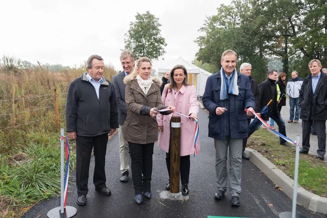 La piste cyclable de la route de l’Europe inaugurée
