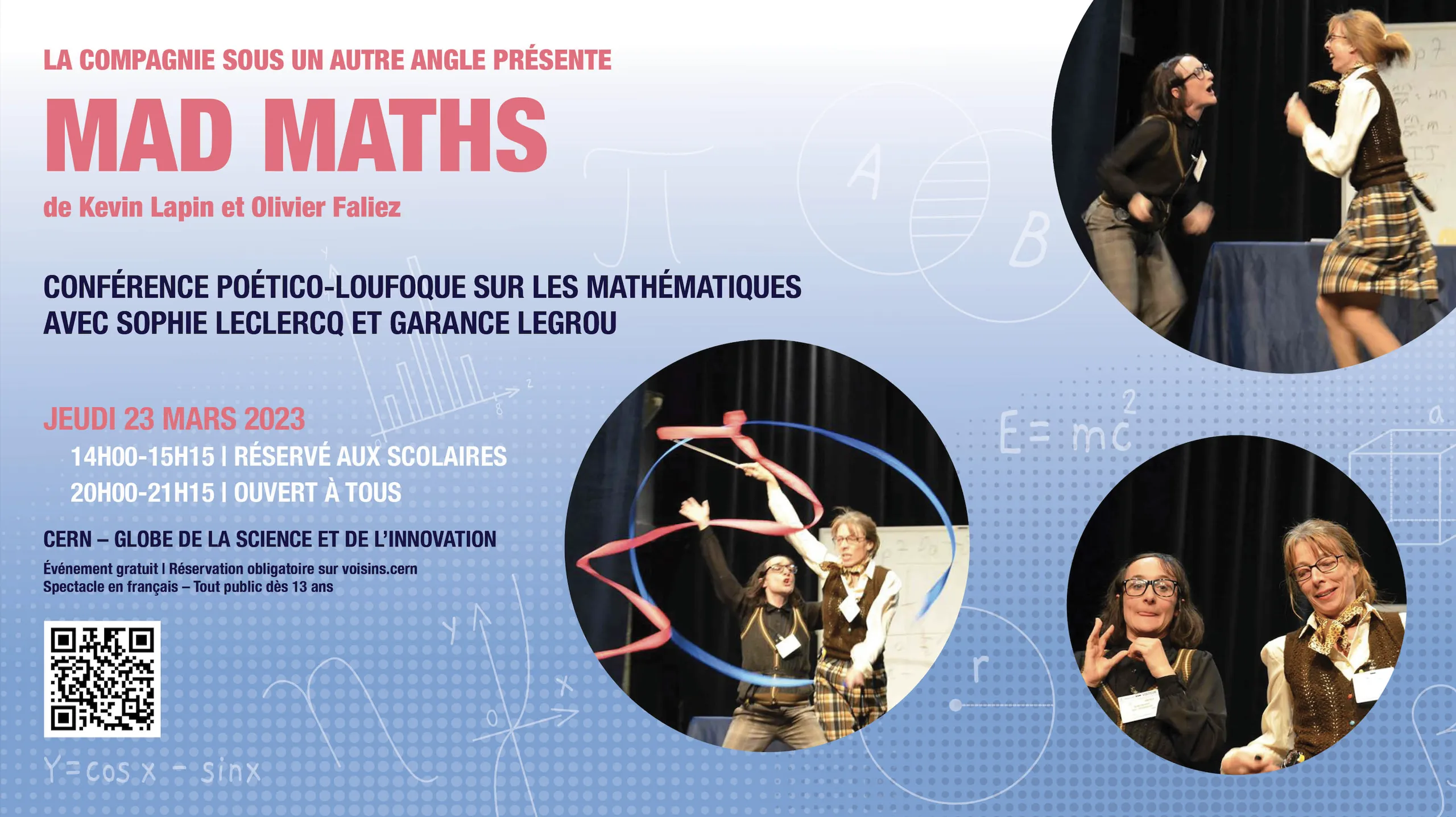 23 mars 2023: Dernières places disponibles pour le spectacle Mad Maths
