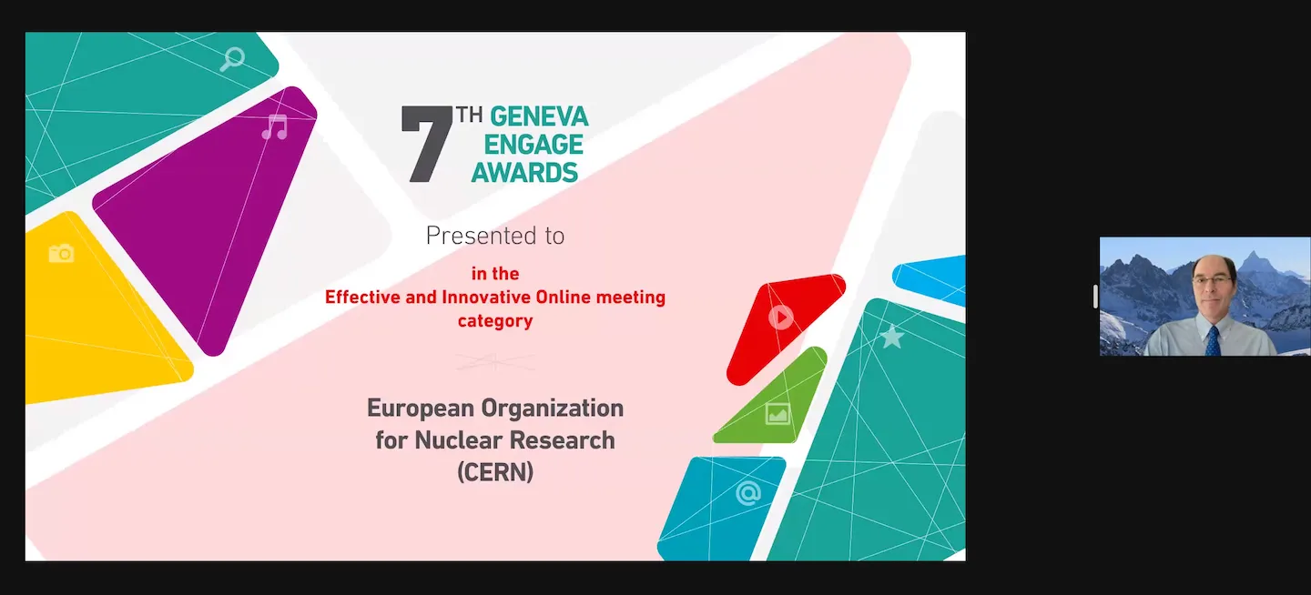 La plateforme Indico à l’honneur lors de la cérémonie des « Geneva Engage Awards »