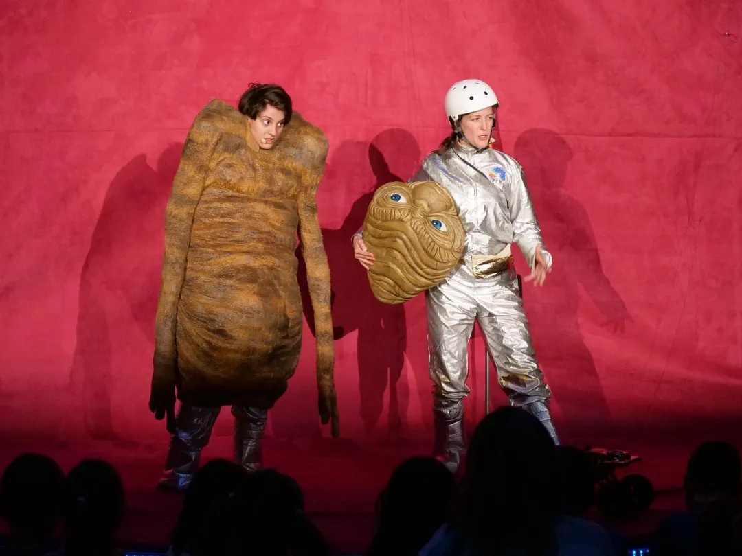 An actress with an E.T. costume