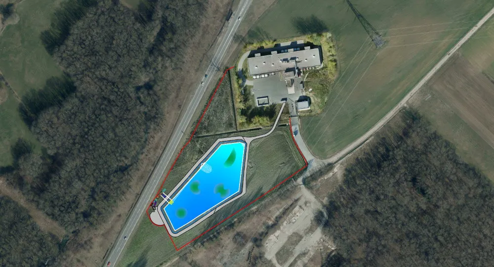 Water release retention and regulation basin at CERN