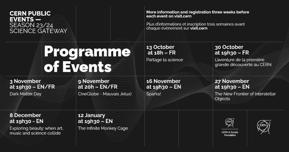 CERN Science Gateway: public events programme